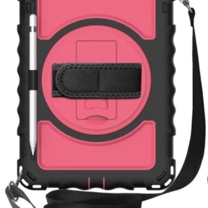 Etui Pancerne do iPad 9/8/7 generacji 2019/2020/2021 10.2" z paskiem Różowe