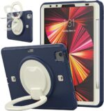 Etui Case na Tablet iPad Air 5/Air 4 10.9 /Pro 11" ze Stojakiem Granatowy