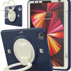 Etui Case na Tablet iPad Air 5/Air 4 10.9 /Pro 11" ze Stojakiem Granatowy