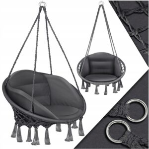 Fotel wiszący Huśtawka Ogrodowe krzesło Bocianie gniazdo 150kg Kesser