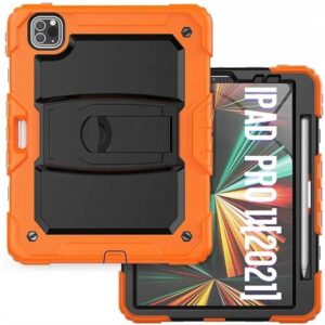 Etui Case na Tablet iPad Air 5/Air 4 10.9 /Pro 11" Stojak Pomarańczowy