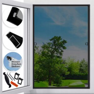 Moskitiera KESSER do okien z ramą aluminiową 100x120cm