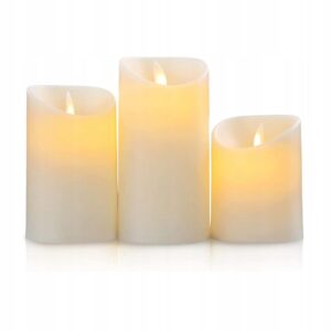 Świece LED na baterie 3 szt. bezpłomieniowe Salcar