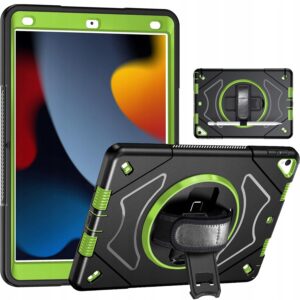 Etui Obudowa Case Pokrowiec na Tablet iPad 8/7/9 10.2 Czarny Zielony