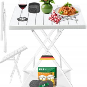 Stół turystyczny balkonowy składany KESSER 61,5 x 47 x 73 cm biały