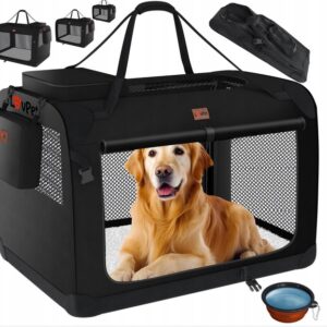 Torba transportowa dla psa i kota LOVPET czarny L 70 x 52 x 52 cm