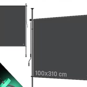 Markiza tarasowa Pionowa Kesser 100 x 310 cm antracyt