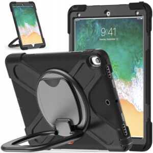 Etui Obudowa Case na Tablet iPad Pro Air 10.5" pancerny czarny z uchwytem