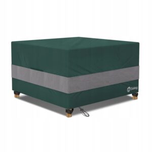 Pokrowiec na meble ogrodowe stół zielony 125 x 125 x 74 cm