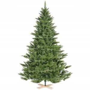 SALCAR Choinka zielona z drewnianym stojakiem 2,1m Jodła Kaukaska Nordmanna