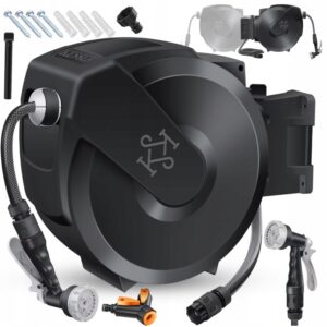 Wąż ogrodowy Bęben na wąż zwijak automatyczny obrót 180 uchwyt 20 m Kesser