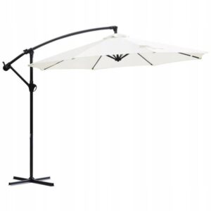 Parasol ogrodowy Sekey 300 cm UV50 aluminiowy solidny kremowy