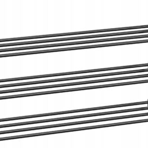 Regał na buty 3 poziomy do 20 par metalowy czarny SONGMICS