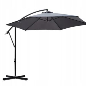 Parasol ogrodowy Sekey 300 cm UV50 aluminiowy solidny szary