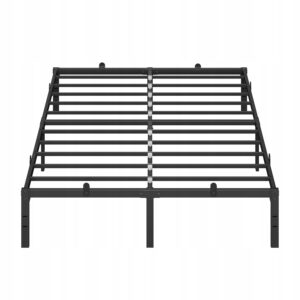 Łóżko metalowe 140x190 ze stelażem i miejscem pod łóżkiem VASAGLE