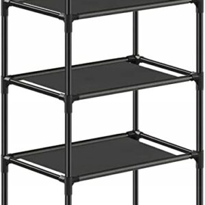 Regał na buty 10 półek wąski 173 cm czarny Songmics