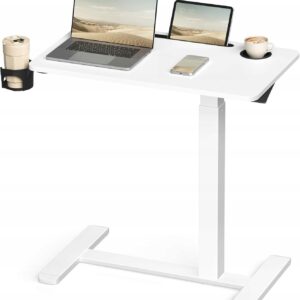 Biurko regulowane na kółkach stolik do laptopa 70x40 regulacja Vasagle