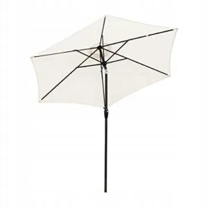 Parasol ogrodowy 270 cm UV50 korba regulacja alu kremowy Sekey