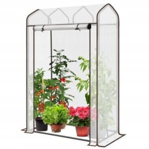 Tunel foliowy z dachem spiczastym 100x50x150 cm biały Sekey