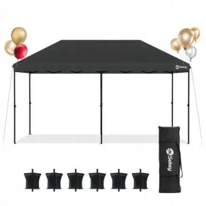 Pawilon ogrodowy 3x6m wodoodporny UV50+ regulowany czarny Sekey