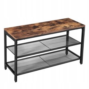 Ławka na buty loft 80 cm półka szafka industrialna VASAGLE