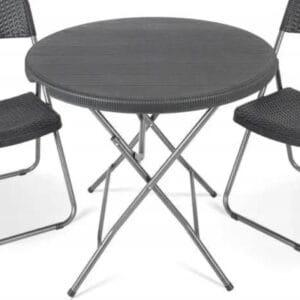 Składany stół balkonowy ogrodowy rattan 81 cm Sekey