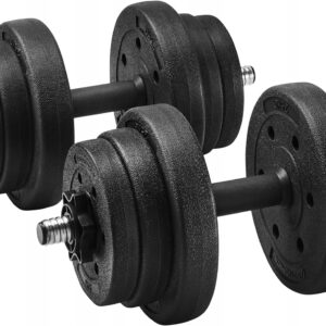 Hantle regulowane 20 kg zestaw 2 szt fitness do ćwiczeń SONGMICS