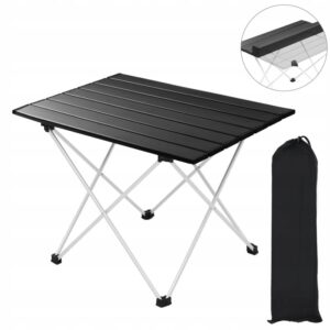 Składany stół kempingowy na biwak ultralekki 46x68 wodoodporny 30kg