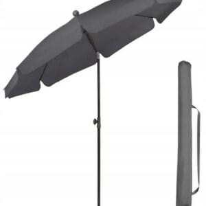 Parasol balkonowy 200 cm UV50 regulacja pokrowiec eco ciemnoszary Sekey