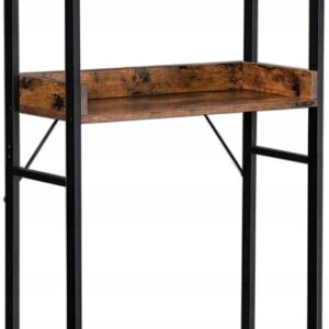 Regał nad toaletę 3 półki loft nad pralkę łazienkowy VASAGLE