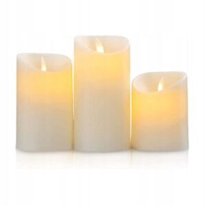 Świece LED na baterie 3 szt. bezpłomieniowe Salcar