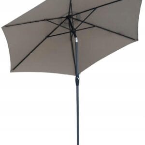 Parasol ogrodowy 270 cm UV50 korba regulacja alu taupe Sekey