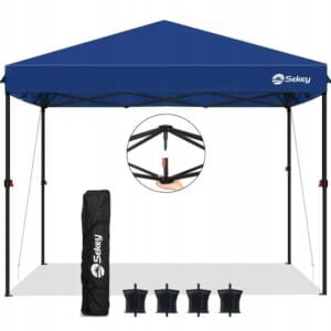 Pawilon ogrodowy 3x3m wodoodporny UV50+ szybki montaż niebieski Sekey