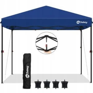 Pawilon ogrodowy 3x3m wodoodporny UV50+ szybki montaż niebieski Sekey
