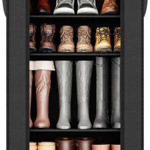 Szafka na buty 9 poziomów z pokrowcem zamykana półka 27 par Sekey