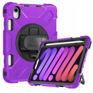 Etui Obudowa Pokrowiec na Tablet iPad Mini 6 8.3 Pancerny Fioletowy