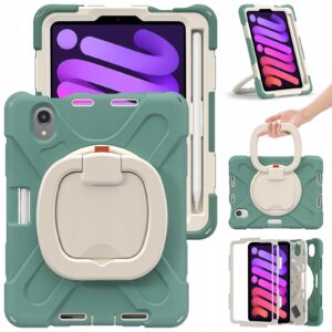 Etui Obudowa Pokrowiec na Tablet iPad Mini 6 8.3 Pancerny Zielony