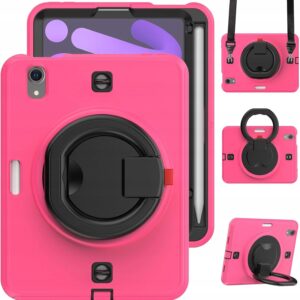 Etui Case do iPad Mini 6 2021 8.3 cala pokrowiec z uchwytem różowy