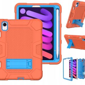 Etui Obudowa Case na Tablet iPad Mini 6 8.3 Pancerny Pomarańczowy