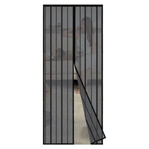 Moskitiera magnetyczna na drzwi 110x230 czarna bez wiercenia Sekey