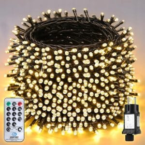 Lampki choinkowe Łańcuch 100m Salcar 1666 diod LED Biały ciepły