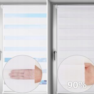 Roleta Sekey Dzień i noc 90 x 210 cm biała