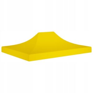 Dach do namiotu imprezowego, 4 x 3 m, żółty, 270 g/m² vidaXL