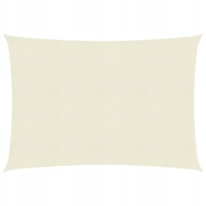 Żagiel przeciwsłoneczny 2,5x3 m 160 g/m2 kremowy vidaXL
