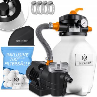 System Filtrów Kulki Filtracyjne Filtr Piaskowy Zawór z Manometrem