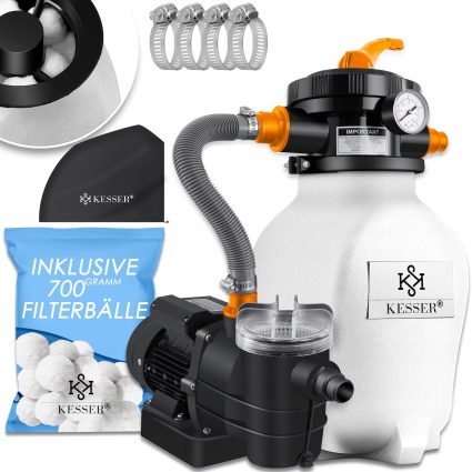 System Filtrów Kulki Filtracyjne Filtr Piaskowy Zawór z Manometrem